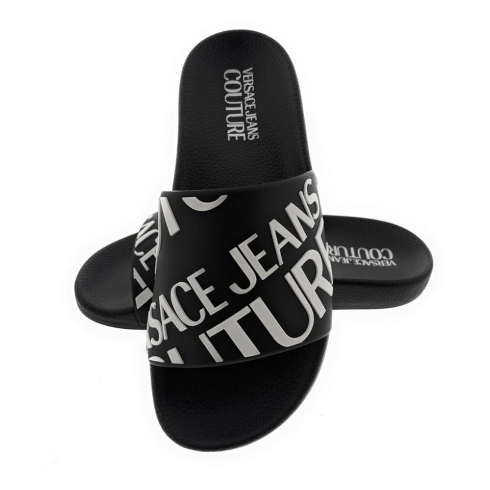 Versace Jeans Couture Bold Monochrome Logo Slides - Picture 4 of 4